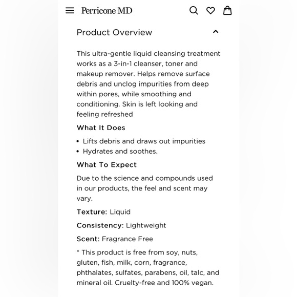 PERRICONE MD NO RINSE MICELLAR CLEANSING TREATMENT Micellar Water- BRAND NEW! - Picture 4 of 9